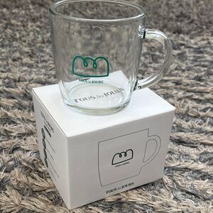 Quality Clear Glass Mug, 16oz, Made in Korea